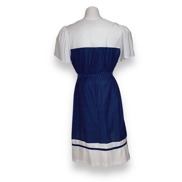 🔥LAST DAY🔥 Vintage 70’s Polkadot Sailor Midi Dress - Picture 6 of 10